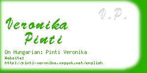 veronika pinti business card